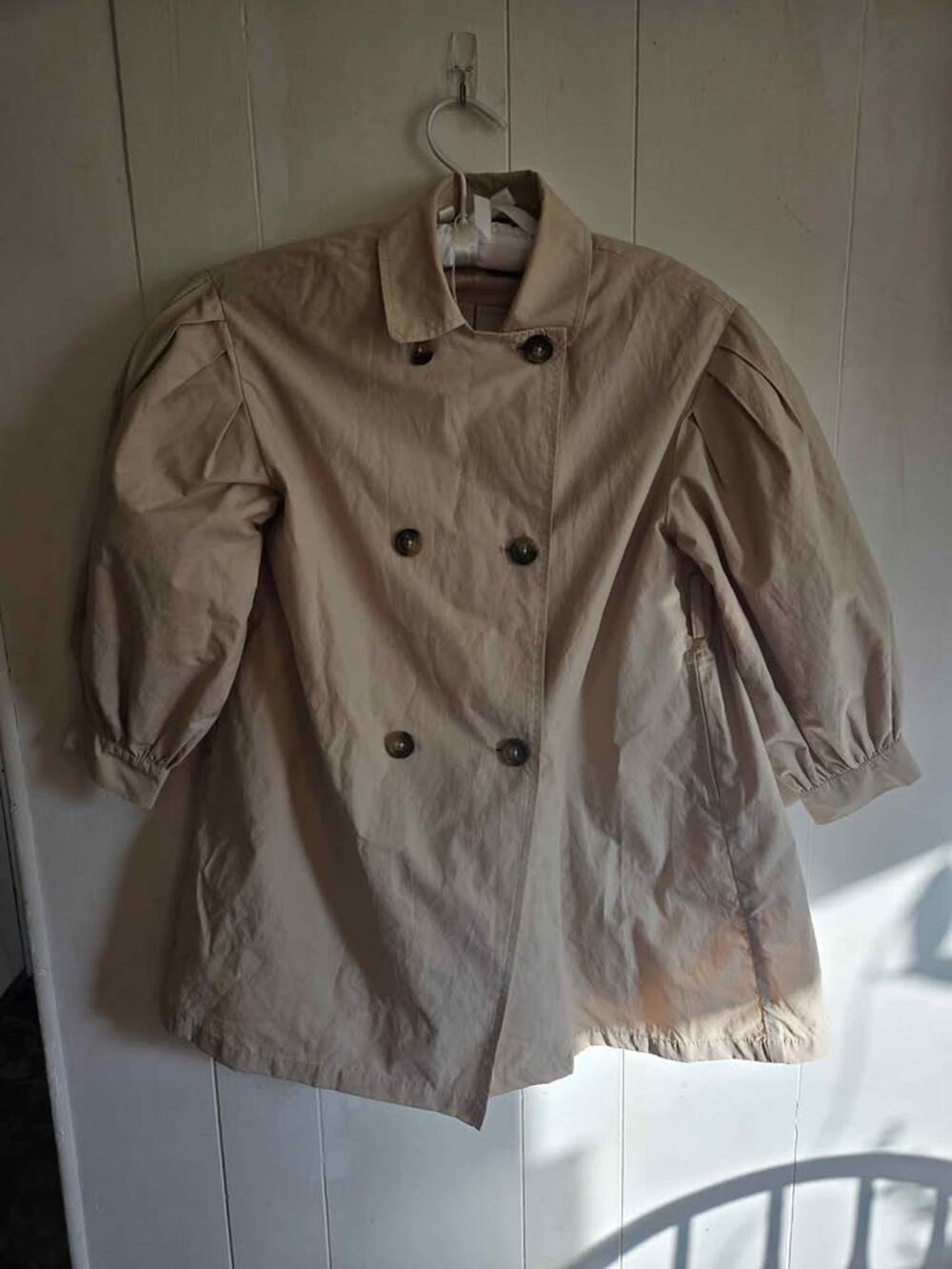 Zara girls short Trench Coat size 9